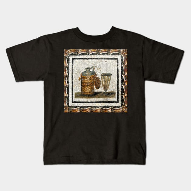 Bardo Roman Mosaic Kids T-Shirt by ArtShare